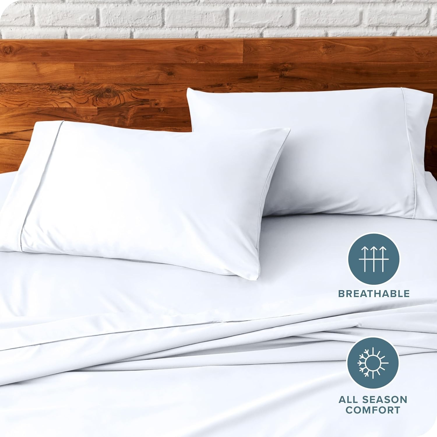 OEKO-TEX Certified Cooling Pillowcase Set - Soft Microfiber for Luxurious Sleep
