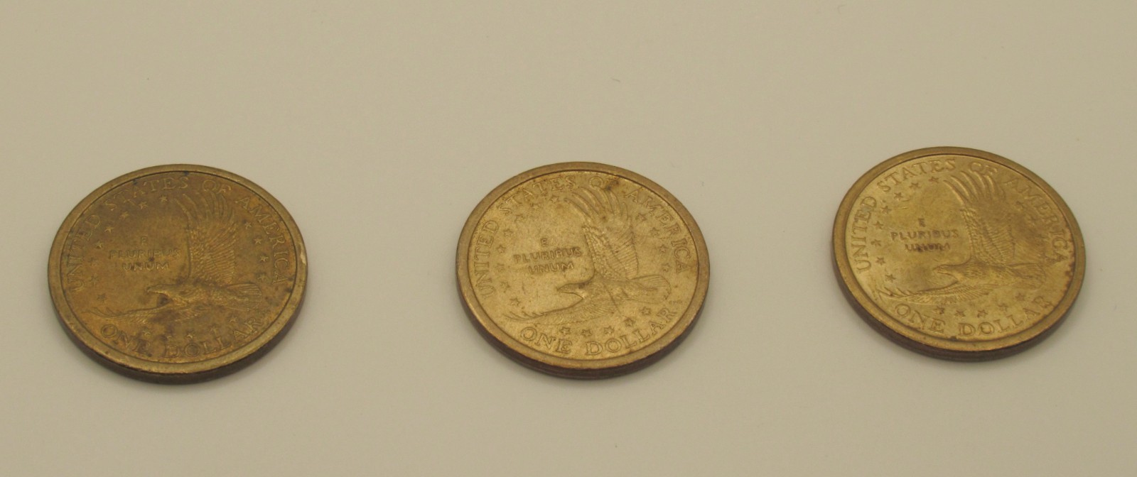 Dollar Coins. 3 Sacajawea Coins
