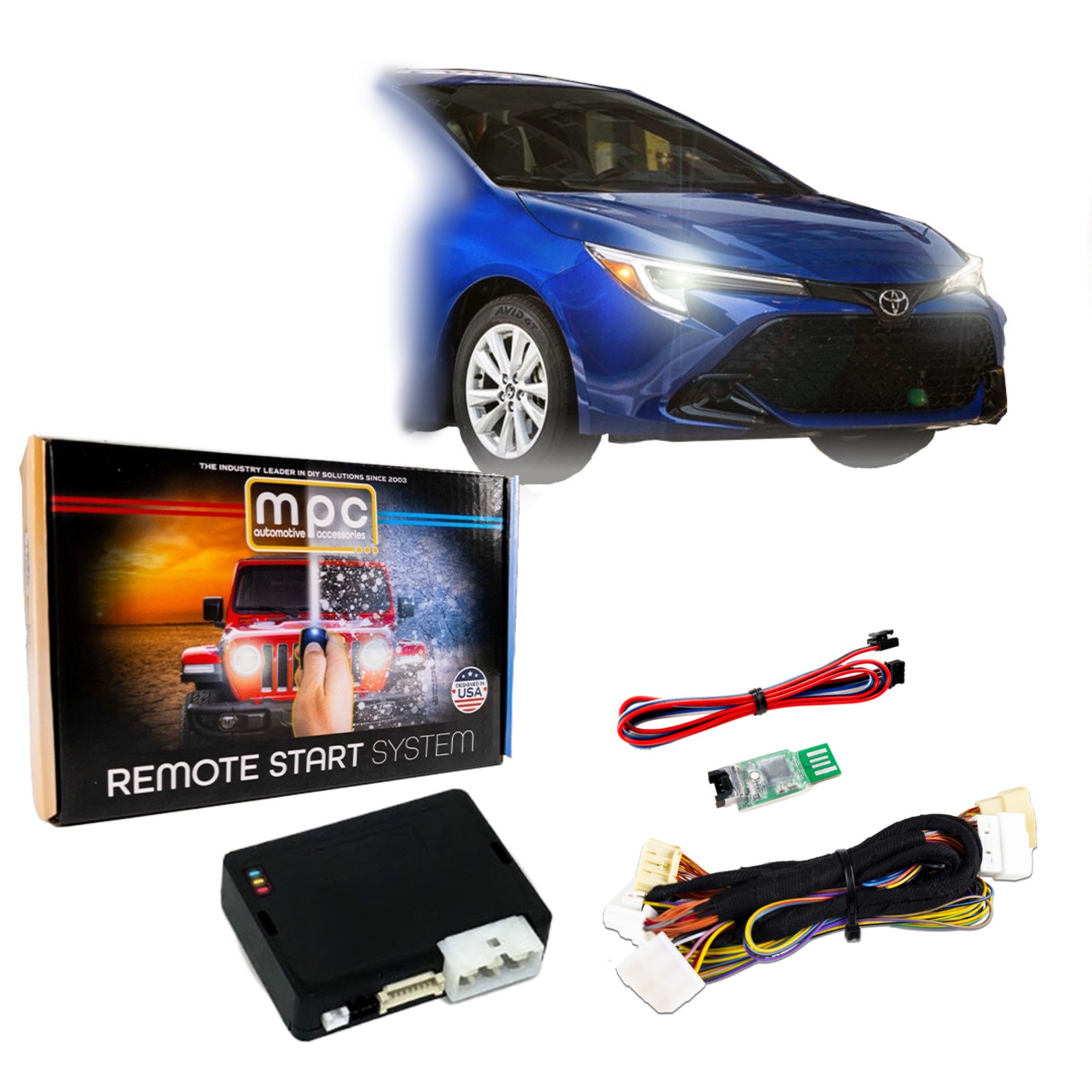 Factory Remote Activated Remote Starter For 2023-2025 Toyota Corolla