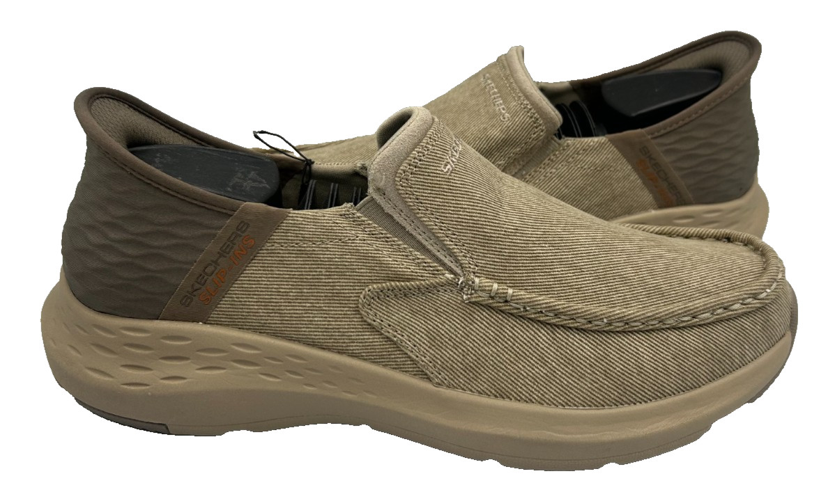 Skechers Men's Slip-Ins Parson Dewitt Slip On Walking Shoes Taupe Size:9 82U