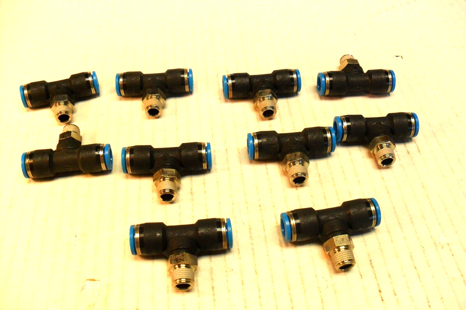 QTY 10 - FESTO 153109  Push-in T-fitting  QST-1/8-8 NEW USA SELLER