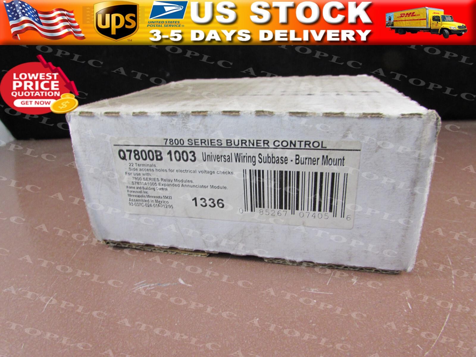 Q7800B 1003 Honeywell Subbase Universal Wiring 4 Sided 22 Terminals Q7800B1003