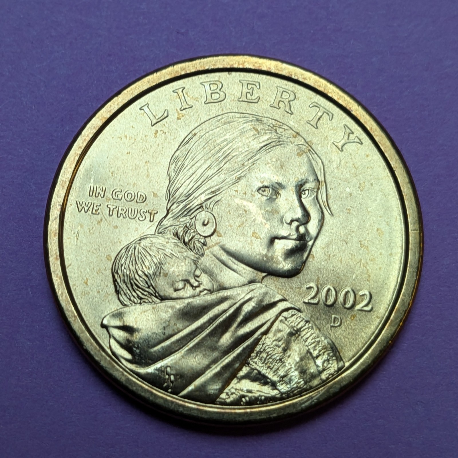 2002-D Sacagawea Dollar Coin from US Mint Roll