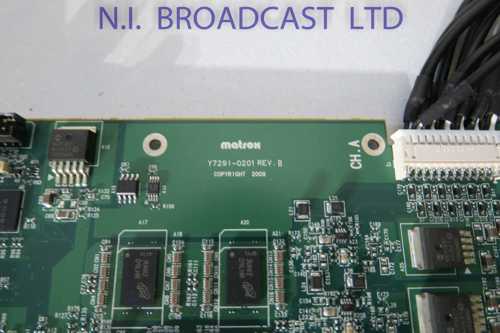 Matrox xmio2/24/5000 card with breakout cable developer card  full working ord