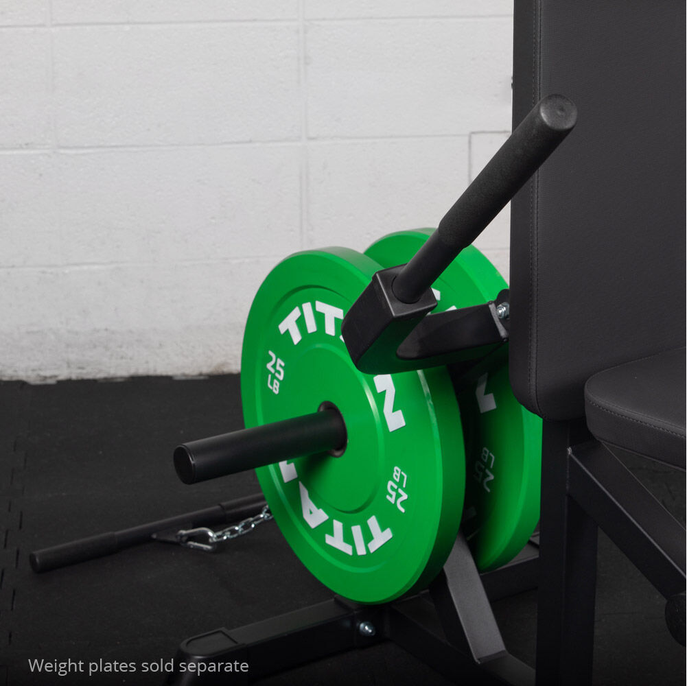 Titan Fitness Plate Loaded Seated Dip Machine, Rated 200 LB, Tricep/Bicep Press