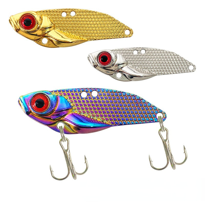 8 Pack Blade Metal VIB Fishing Lures Vibration Baits Trout Bass Pike Perch