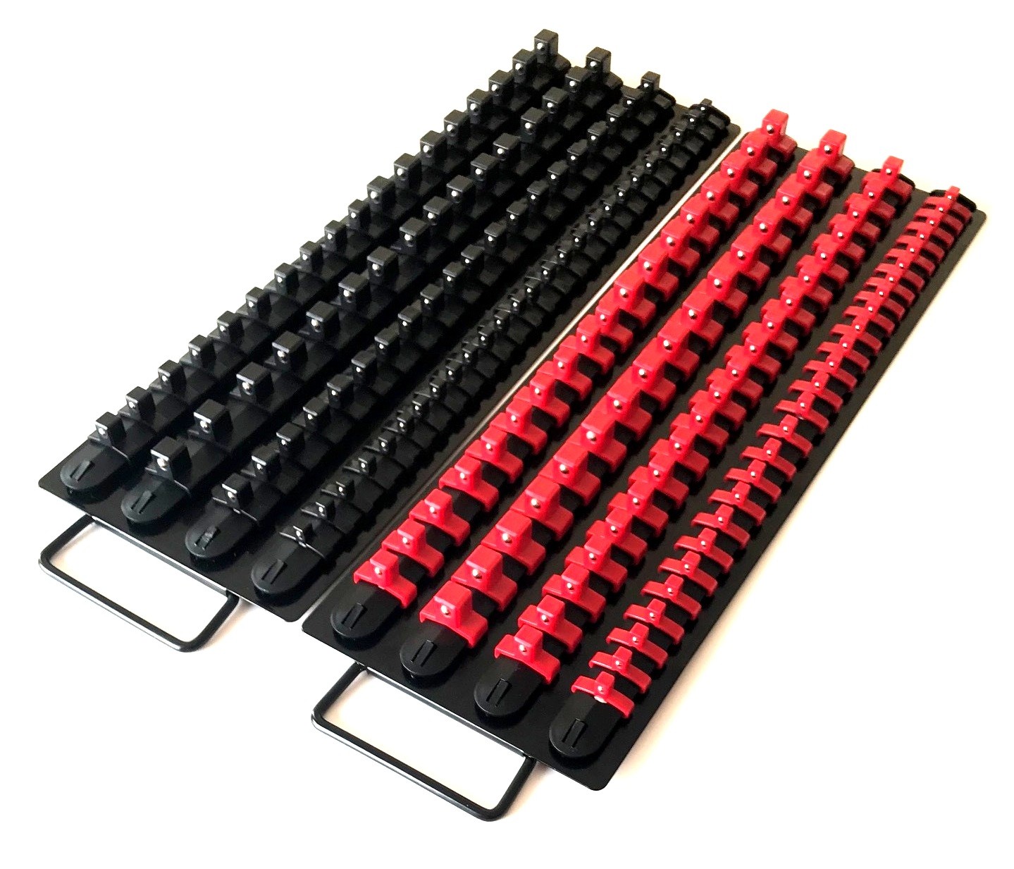 160pc GOLIATH INDUSTRIAL SOCKET STORAGE TRAY RAIL RACK HOLDER SET 1/4 3/8 1/2