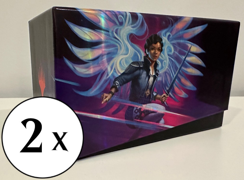 MTG - TWO Card Storage Boxes - Fat Pack / Bundle Style Box - Foundations - Magic