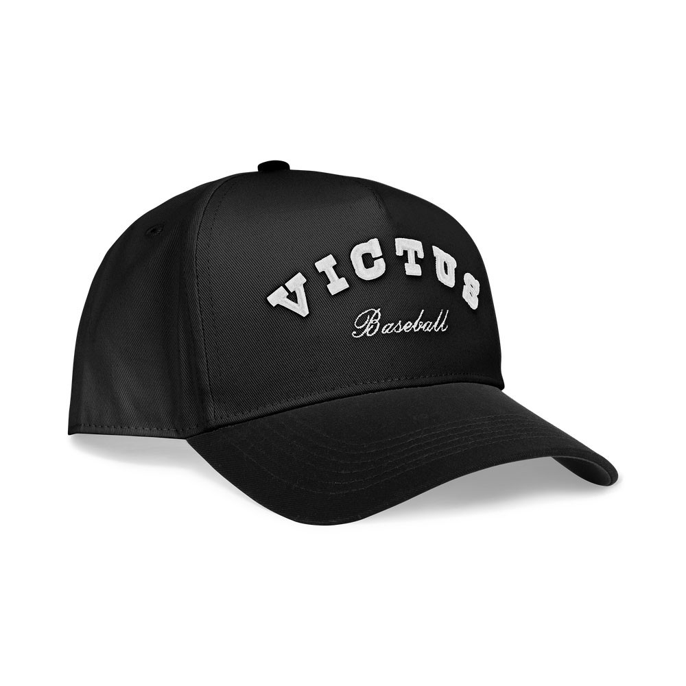 Victus Baseball Adjustable Snapback Hat - Black