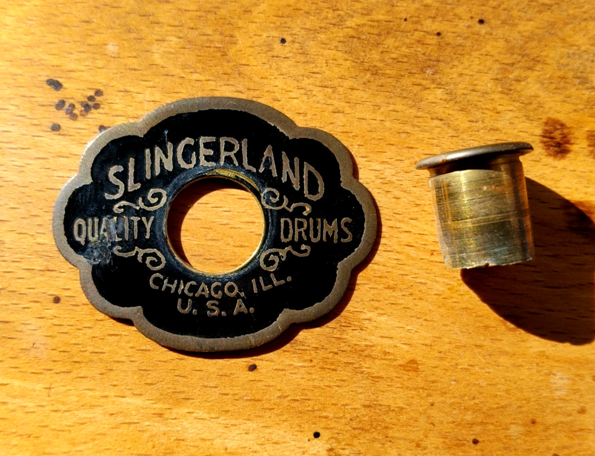 original vintage BADGE SLINGERLAND cloud badge