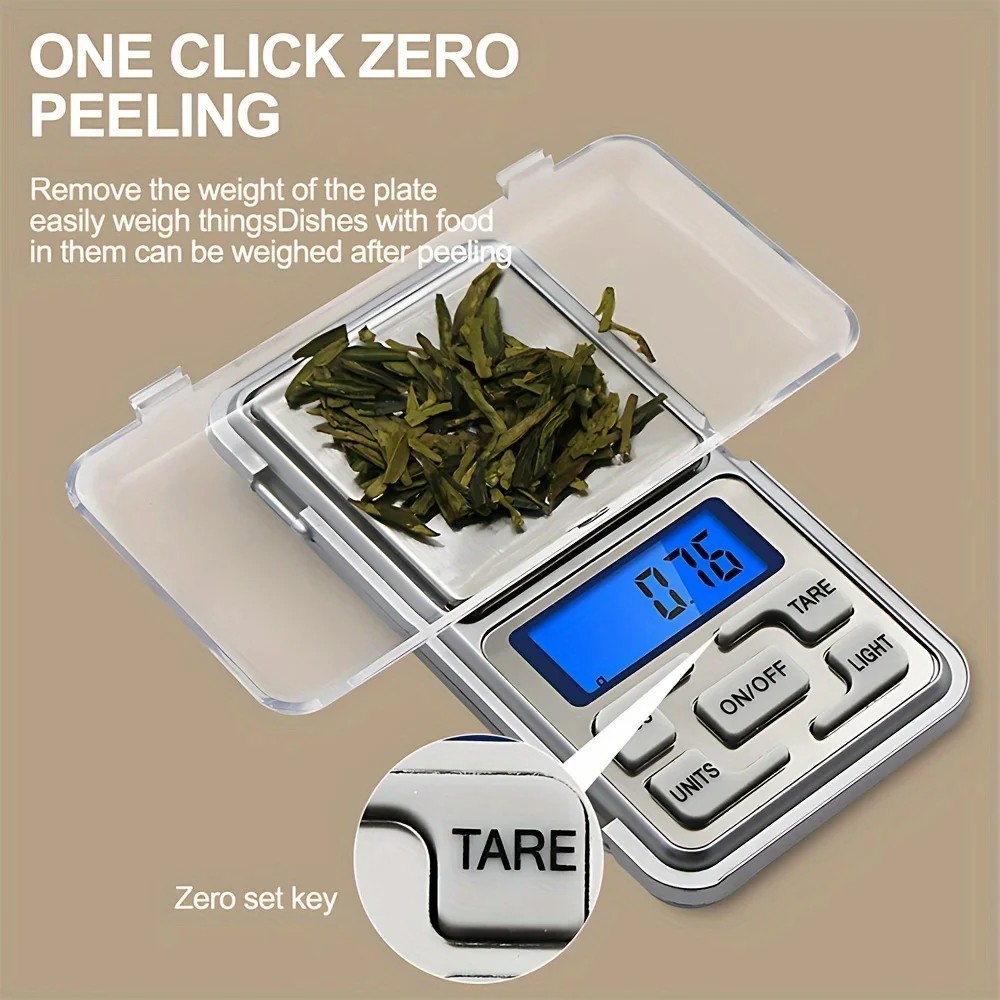 Portable 500g x 0.01g Mini Digital Scale Jewelry Pocket Balance Weight Gram LCD