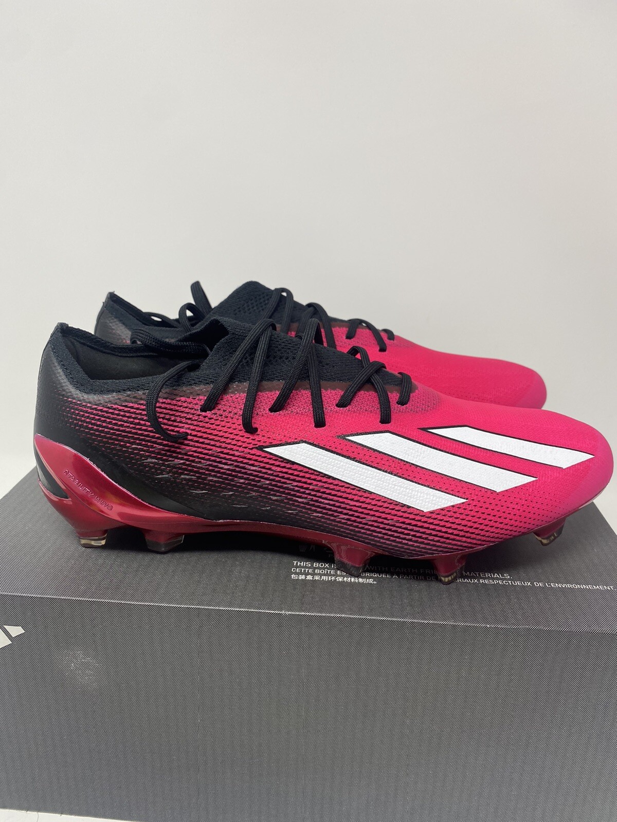 Adidas X SpeedPortal .1 FG Shock Pink/Black Mens 5 Womens 6 Soccer Cleats GZ5108