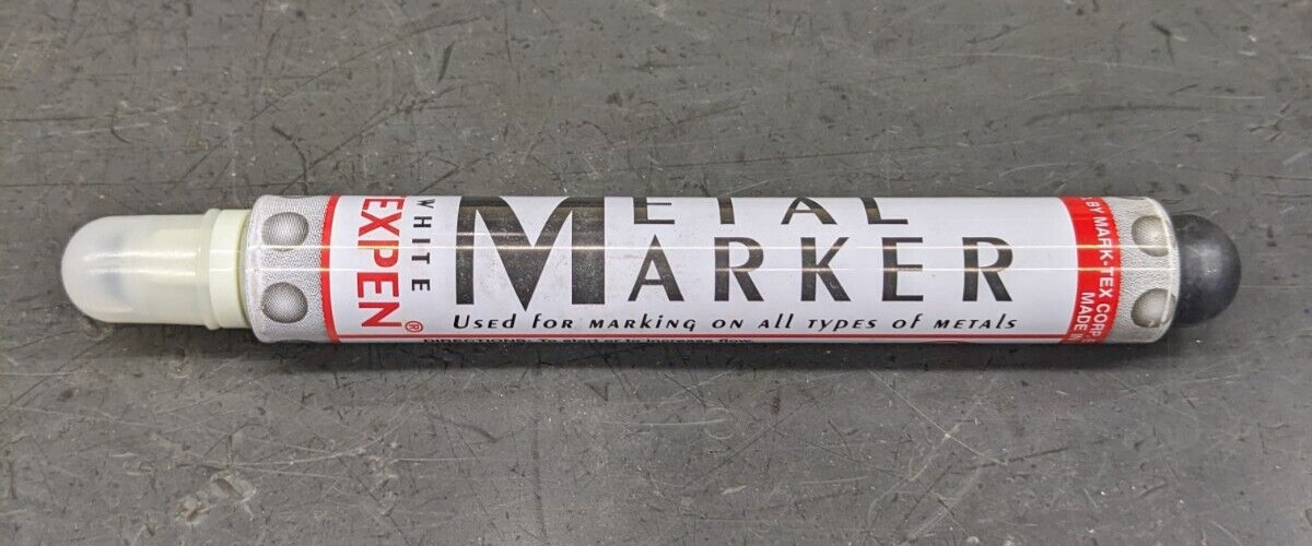 Mark-Tex TexPen White Paint Industrial Metal Marker 84252 USA
