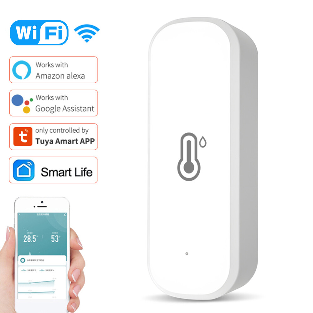 Tuya Smart Life WiFi Wireless Door Window Sensor PIR Motion Detector T&H Sensor