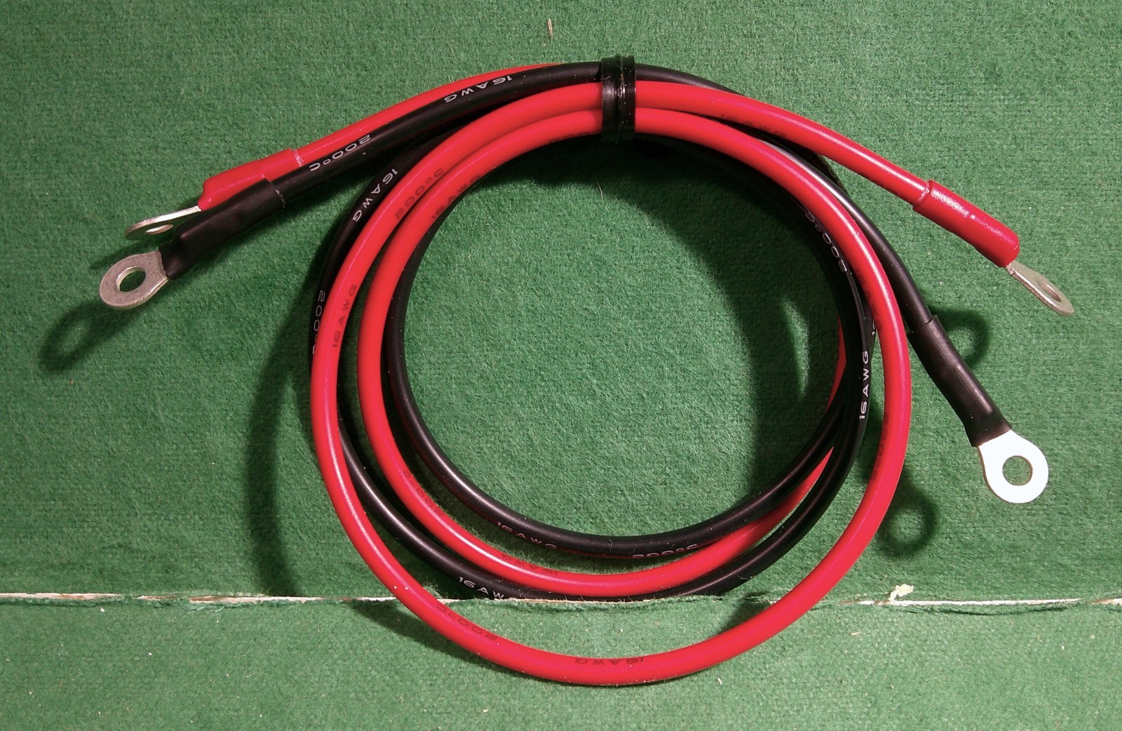 20"L  small electric DC Motor to power source Silicone Cable Set  AJAX, Knapp