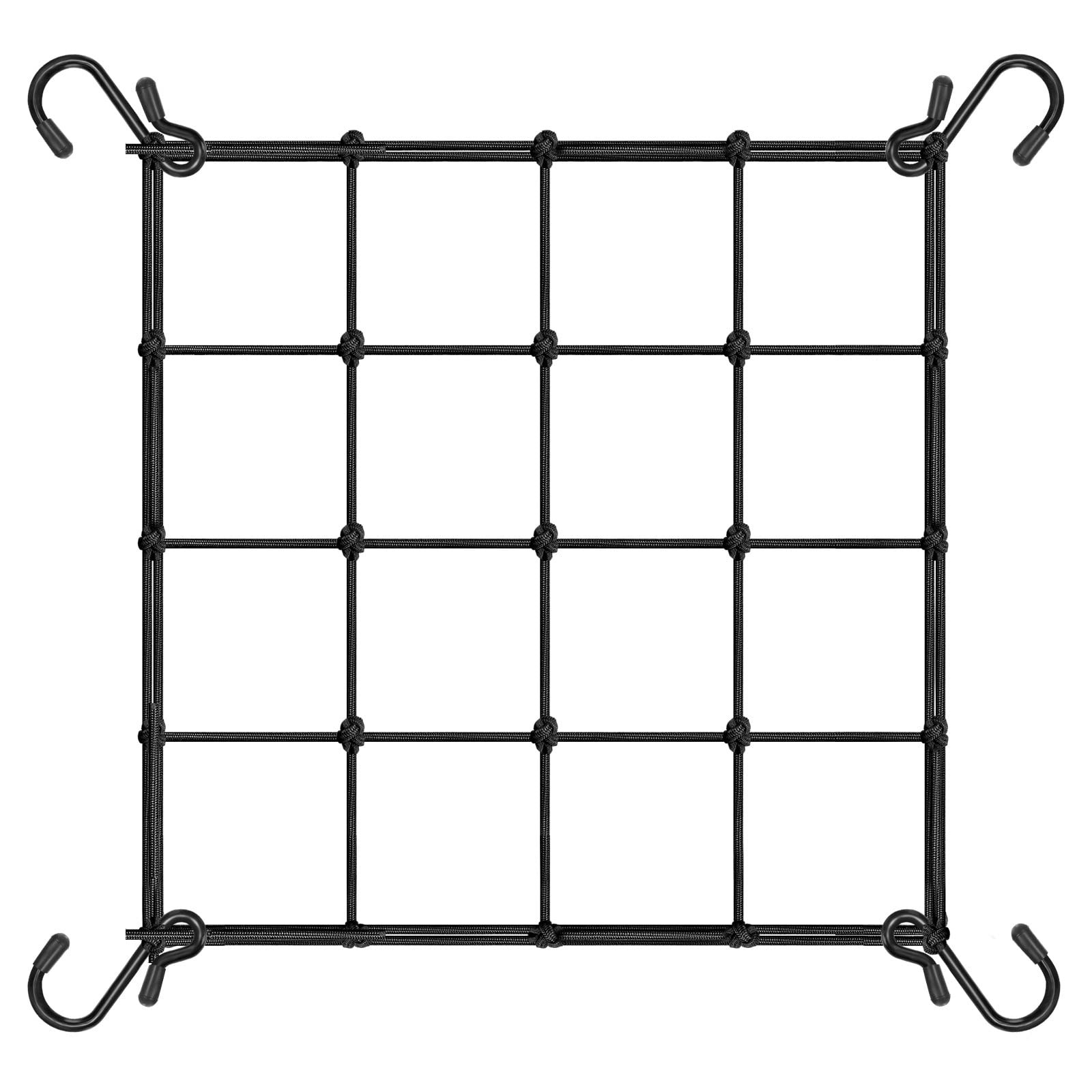VIVOSUN 2 x 2Ft. Elastic Trellis Netting 2x2ft stretched size-3mm d, Black