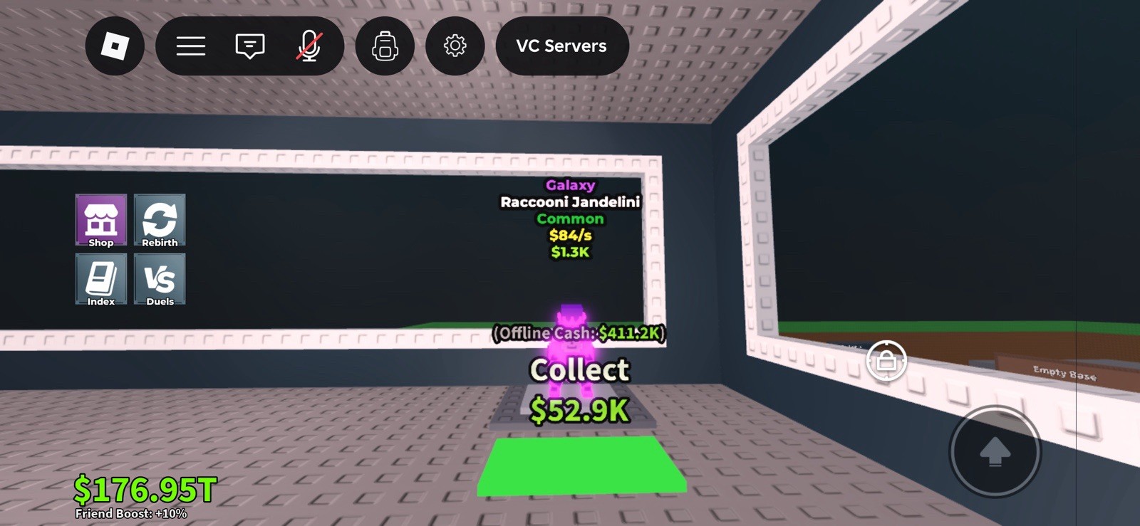 Roblox Galaxy Racooni Jandelini really rare in game collectible￼
