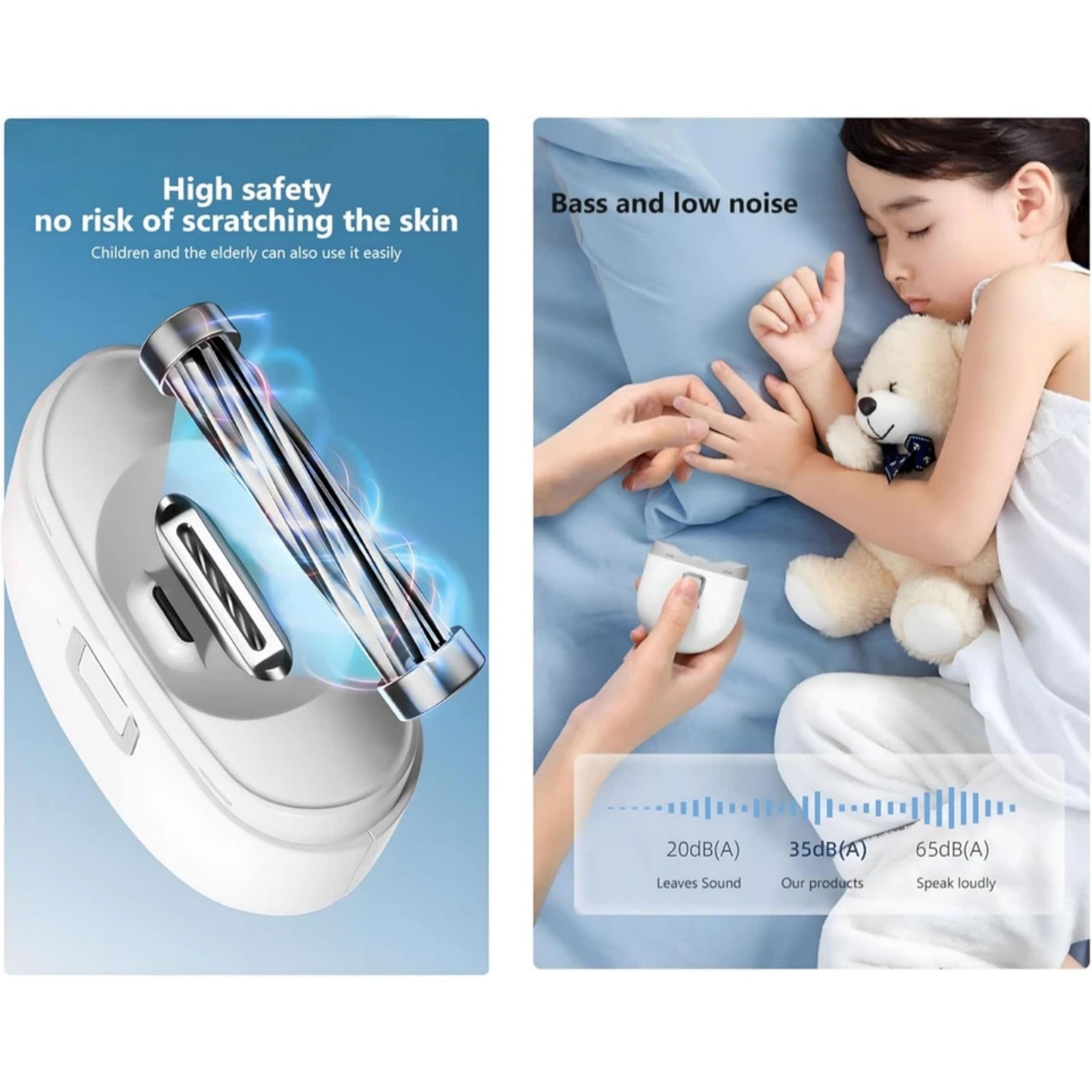 For Safety Electric Nail Clipper Automatic Thick Nails Trimmer Durable Build