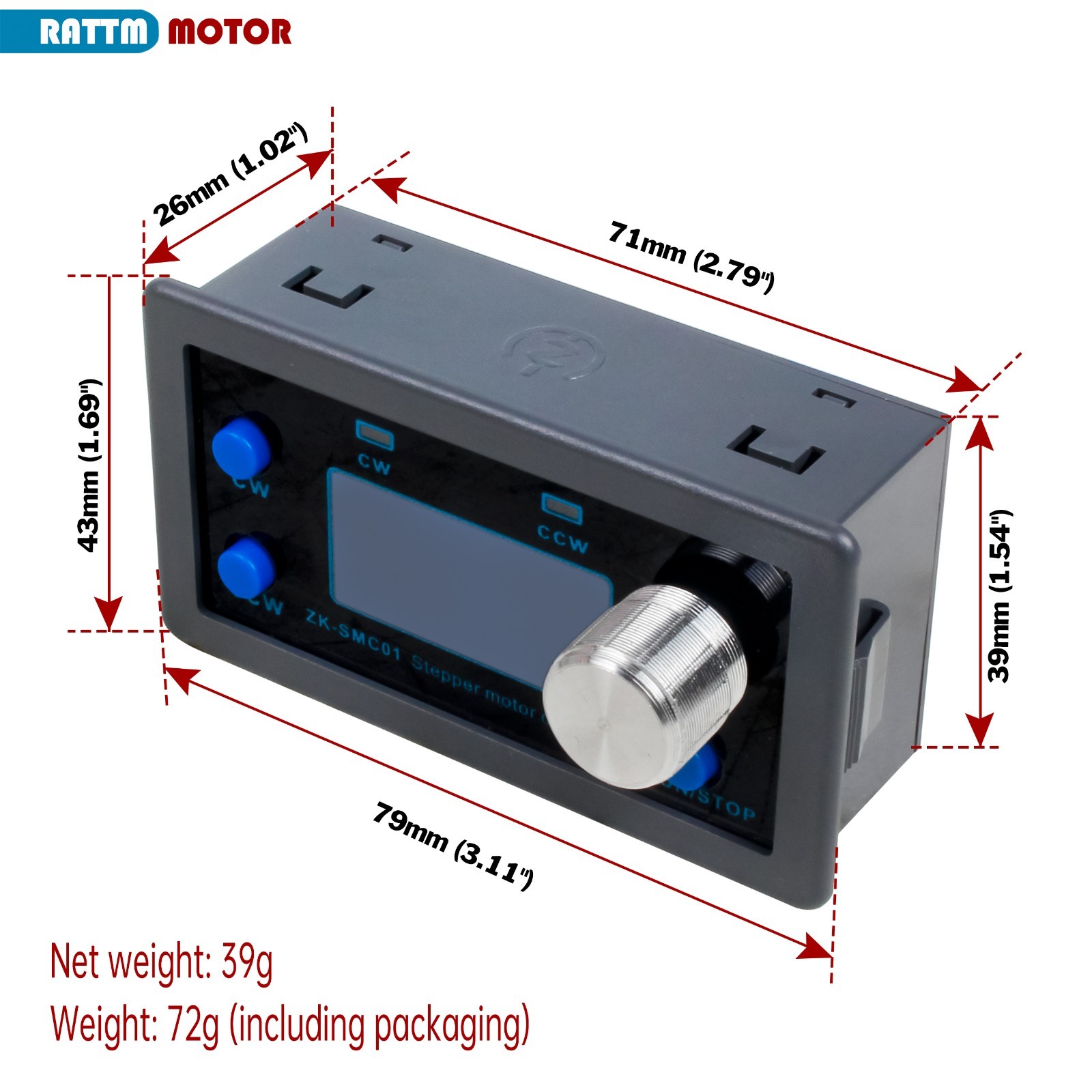 Stepper Motor Driver Controller Forward/Reverse Pulse/Speed/Angle Control Module