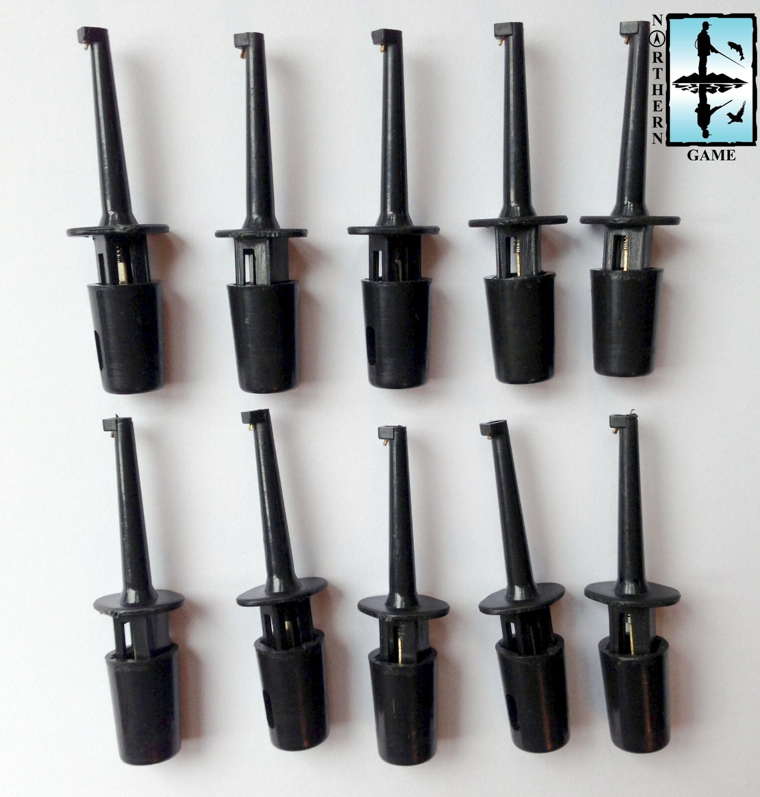 Spring Loaded Fly Tying Clips for Fly Drying Stands - Various Colours & 2 Sizes