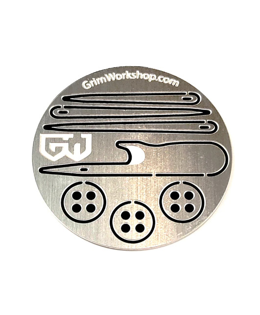 Grim Workshop Roundabout Sewing and Repair Kit Awl Seam Ripper Needles Buttons