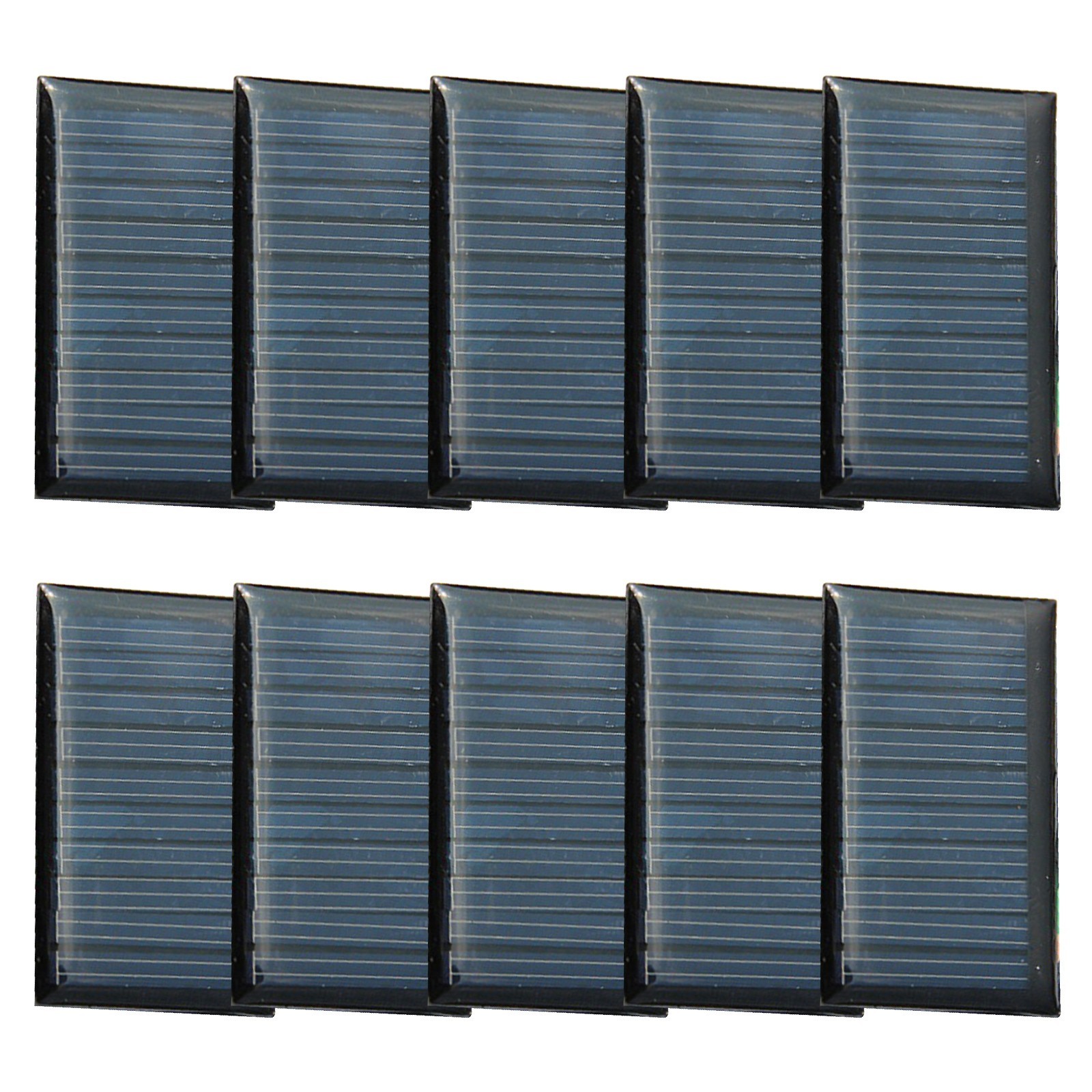 10Pcs Small Solar Panels Kit 5V 30mA for DIY Electronics Projects