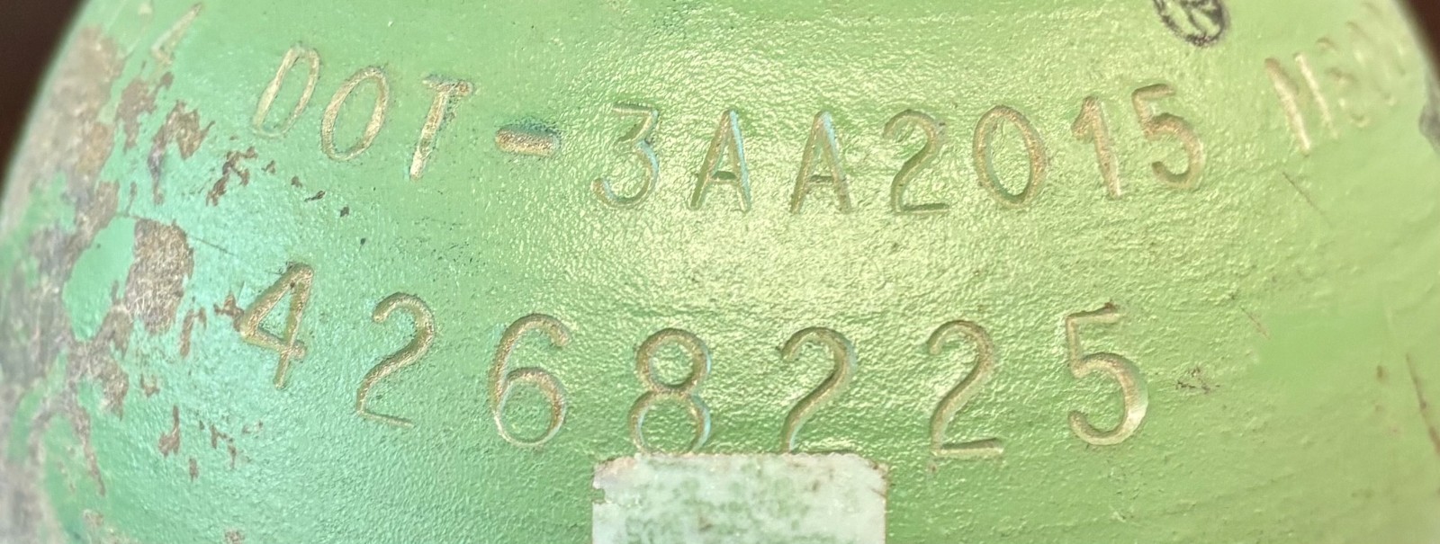 Nitrogen Bottle DOT-3AA2015 Removed Working