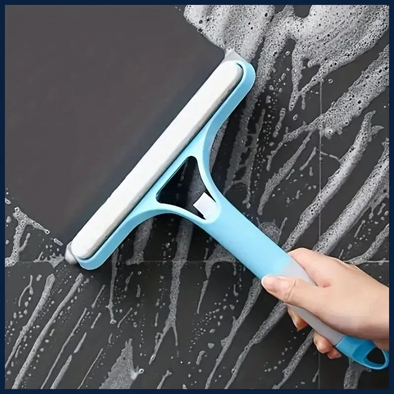 3-in-1 Silicone Shower Squeegee Wiper Hand-held Spray Window Wiper with