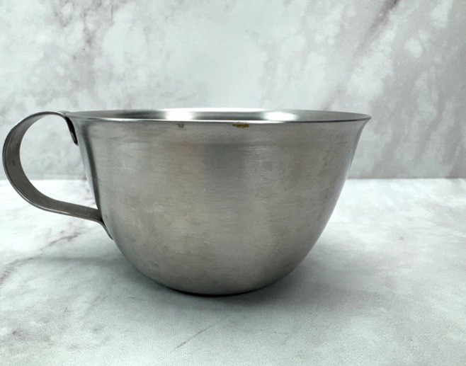 Military Coffee Cup U.S. Nash Mess Stainless Steel Vintage Metal Korea Vietnam
