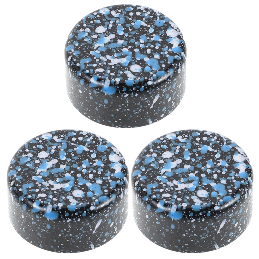 3Pcs Blue Guitar Effect Pedal Footswitch Cap Textured Surface for Secure Grip