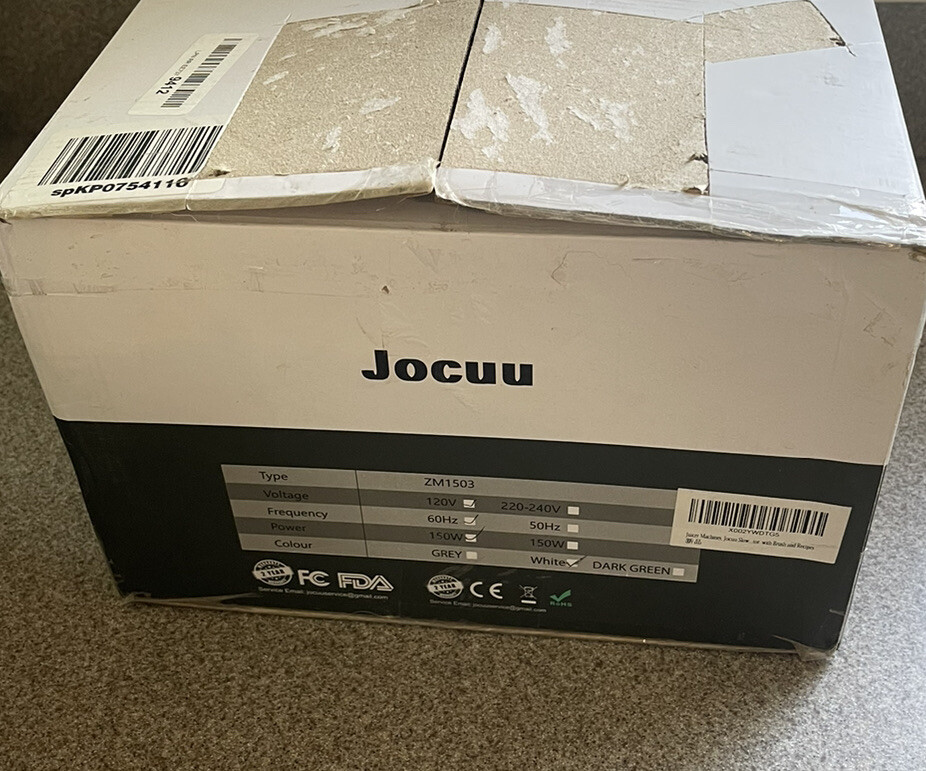 Jocuu ZM1503 Slow Juicer - New Open Box