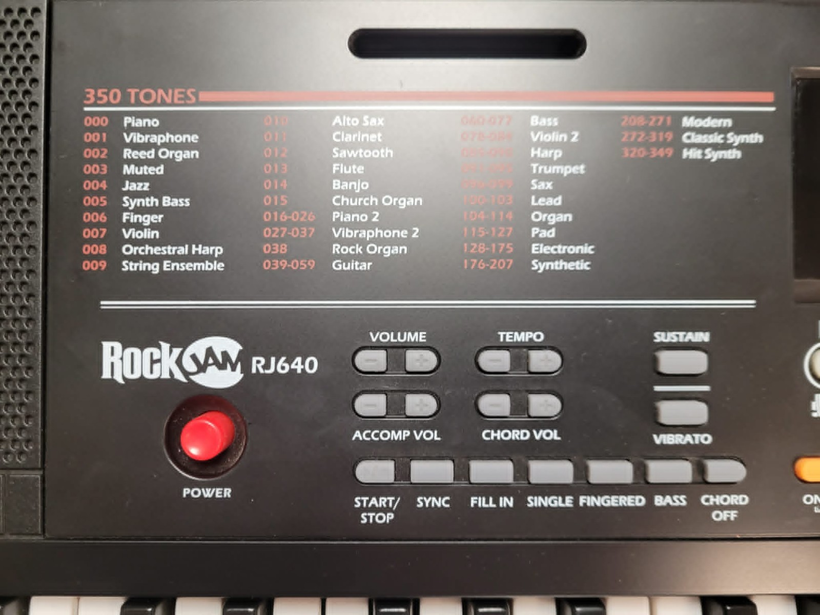 RockJam RJ640 61-Key Electronic Keyboard Black