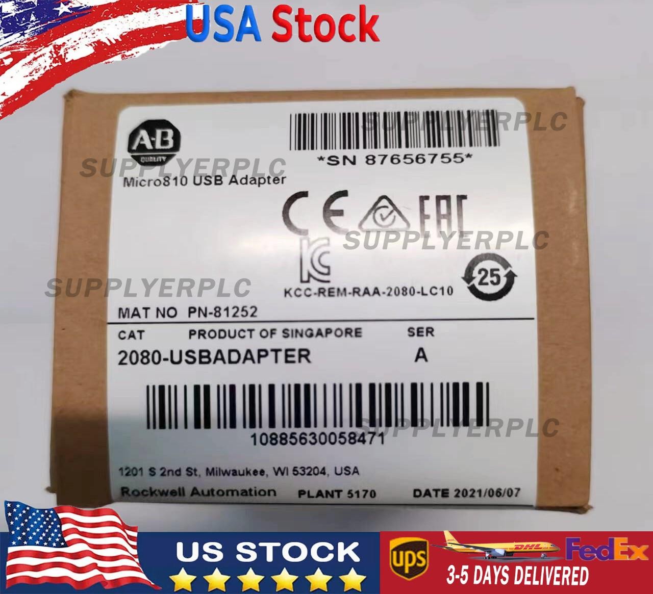 New Factory Sealed AB 2080-USBADAPTER /A Micro800 USB Adapter Plug
