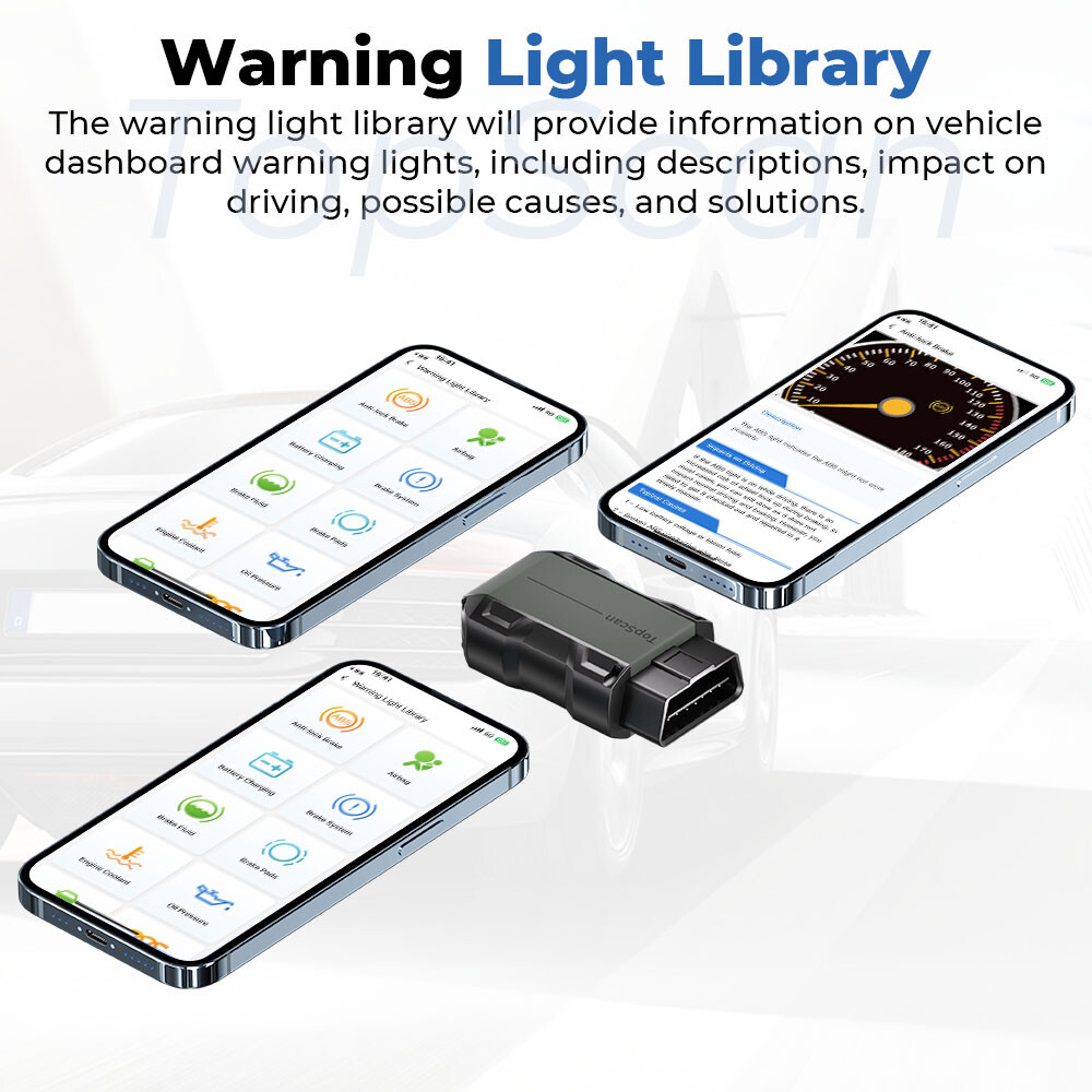 TOPDON TopScan Bluetooth Car Code OBD2 Reader Scanner Full System Scan Tool TPMS