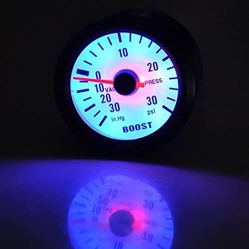 Boost Turbo Gauge, Universal Boost Pointer Gauge Vacuum Pressure Meter 0 to