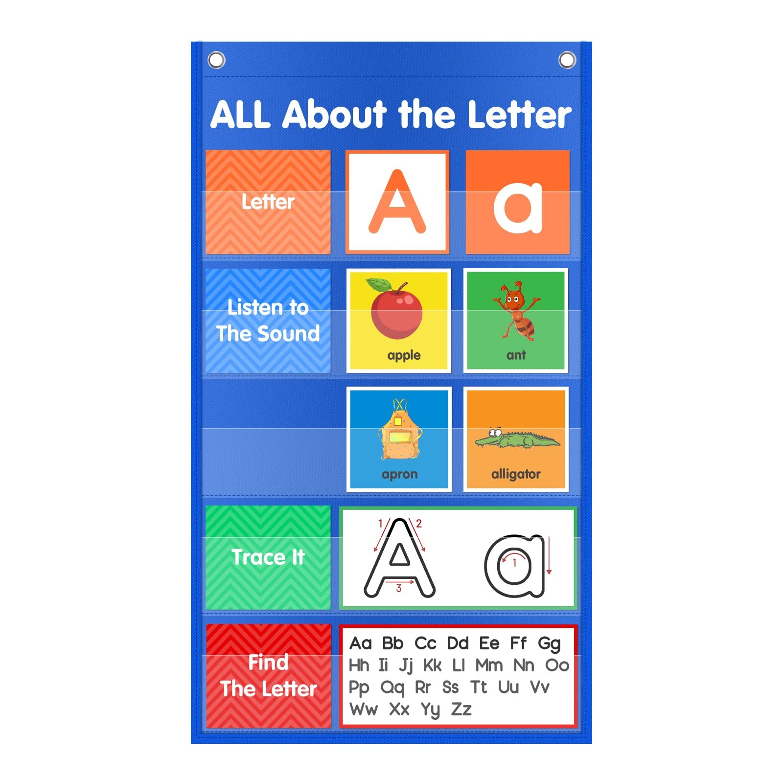 Letter of The Day/Week Pocket Chart Classroom Teaching Aid All About Letter