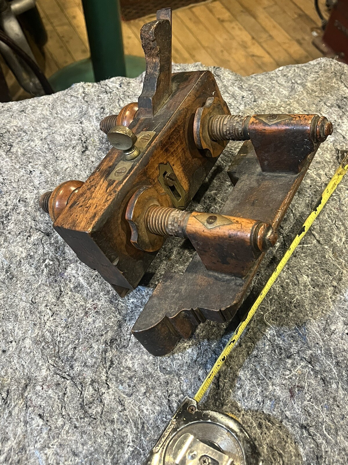 Antique Plane Tool Plow Wooden Woodworking Nottingham English Early
