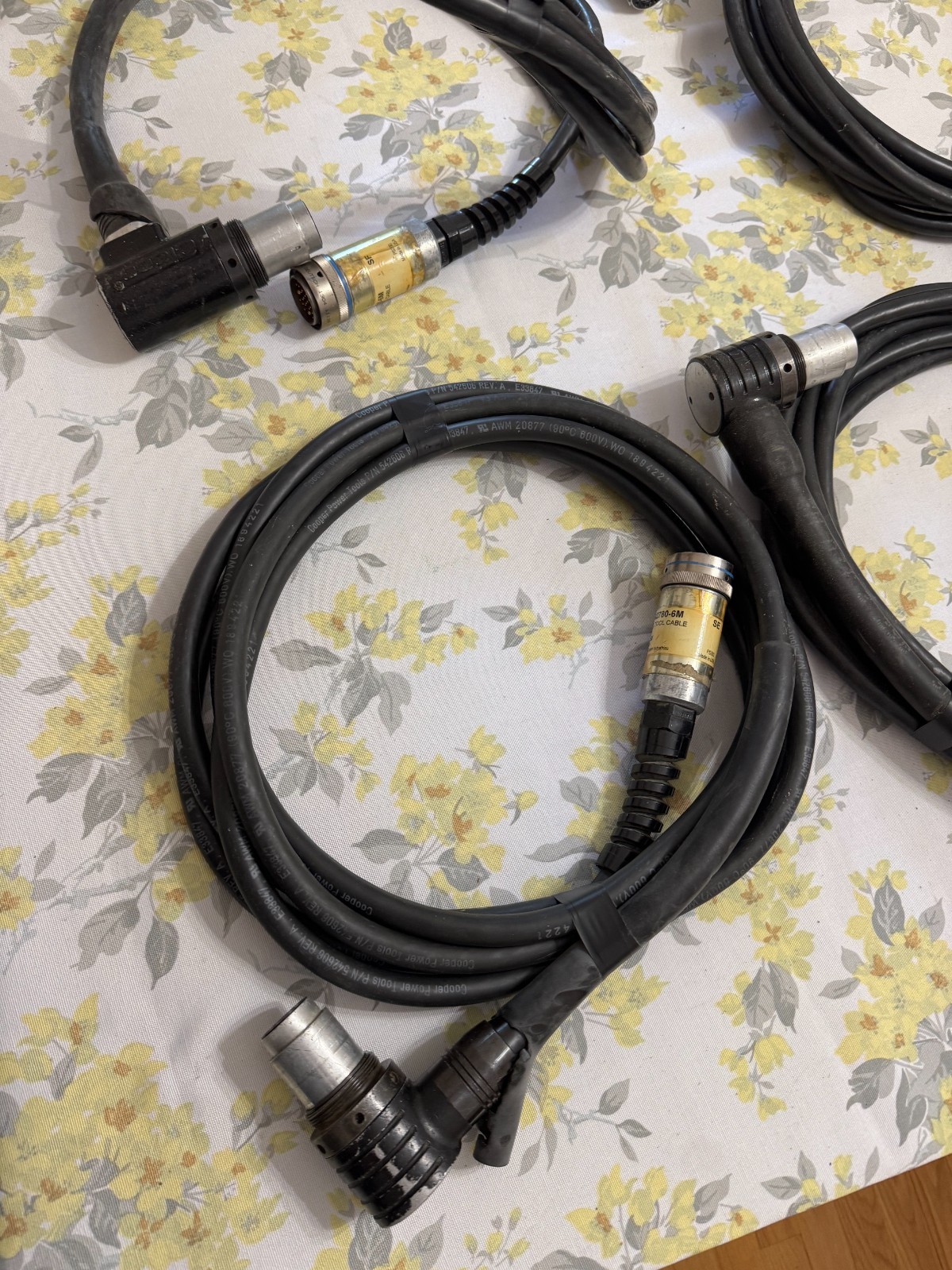 HUGE LOT CLECO COOPER ANGLE SWIVEL TOOL CABLE INDUSTRIAL UNTESTED