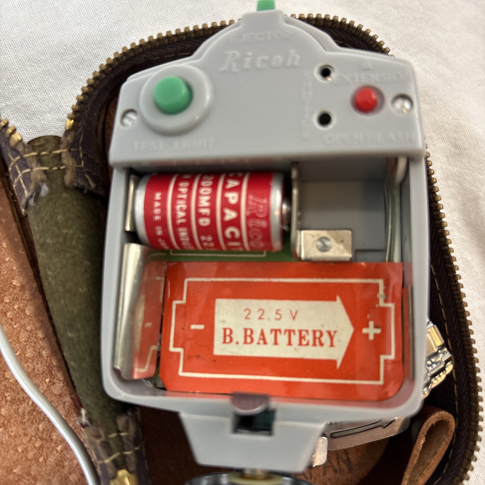 Ricoh Bc-605 Flash Unit With Case Untested