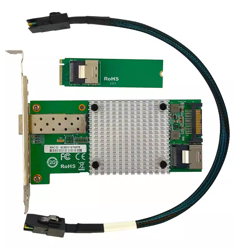 SFP+M.2 10G for Intel 82599 EN Chip Single Port Ethernet Network Adapter X520-DA