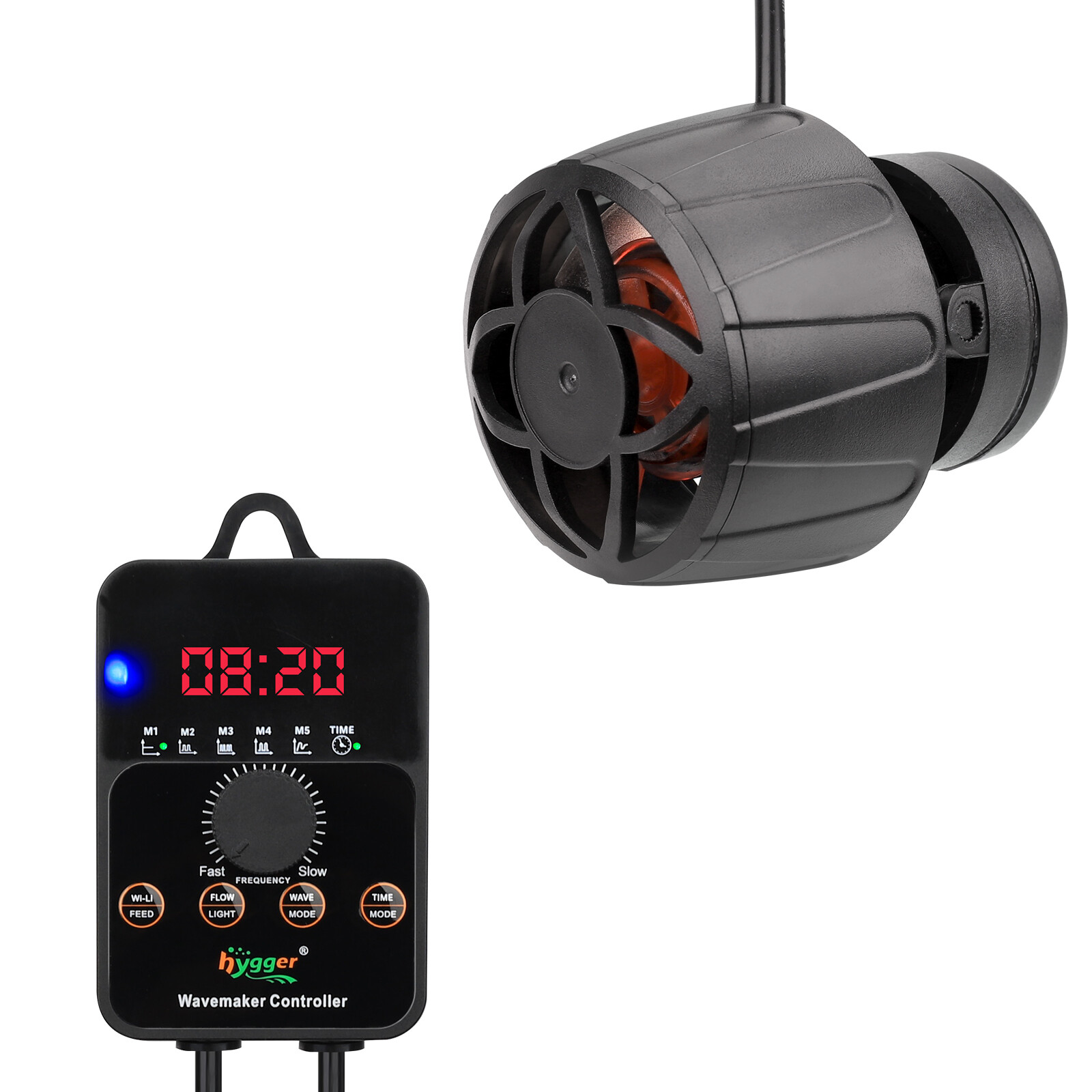 hygger 24/7 Mode Custom Current Aquarium Wave Maker Led Controller DC Powerhead