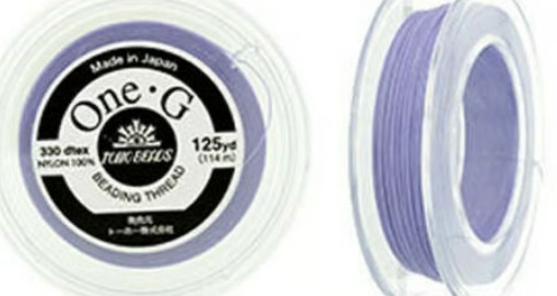 125 Yard Toho Purple One G fray Free Beading thread