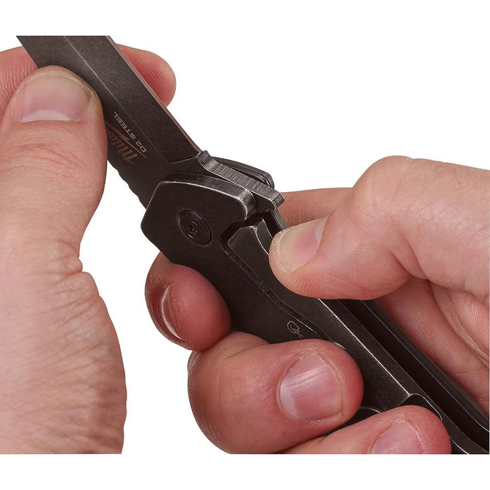 Milwaukee 2.5 In. Hardline Smooth Drop Point Blade Pocket Knife