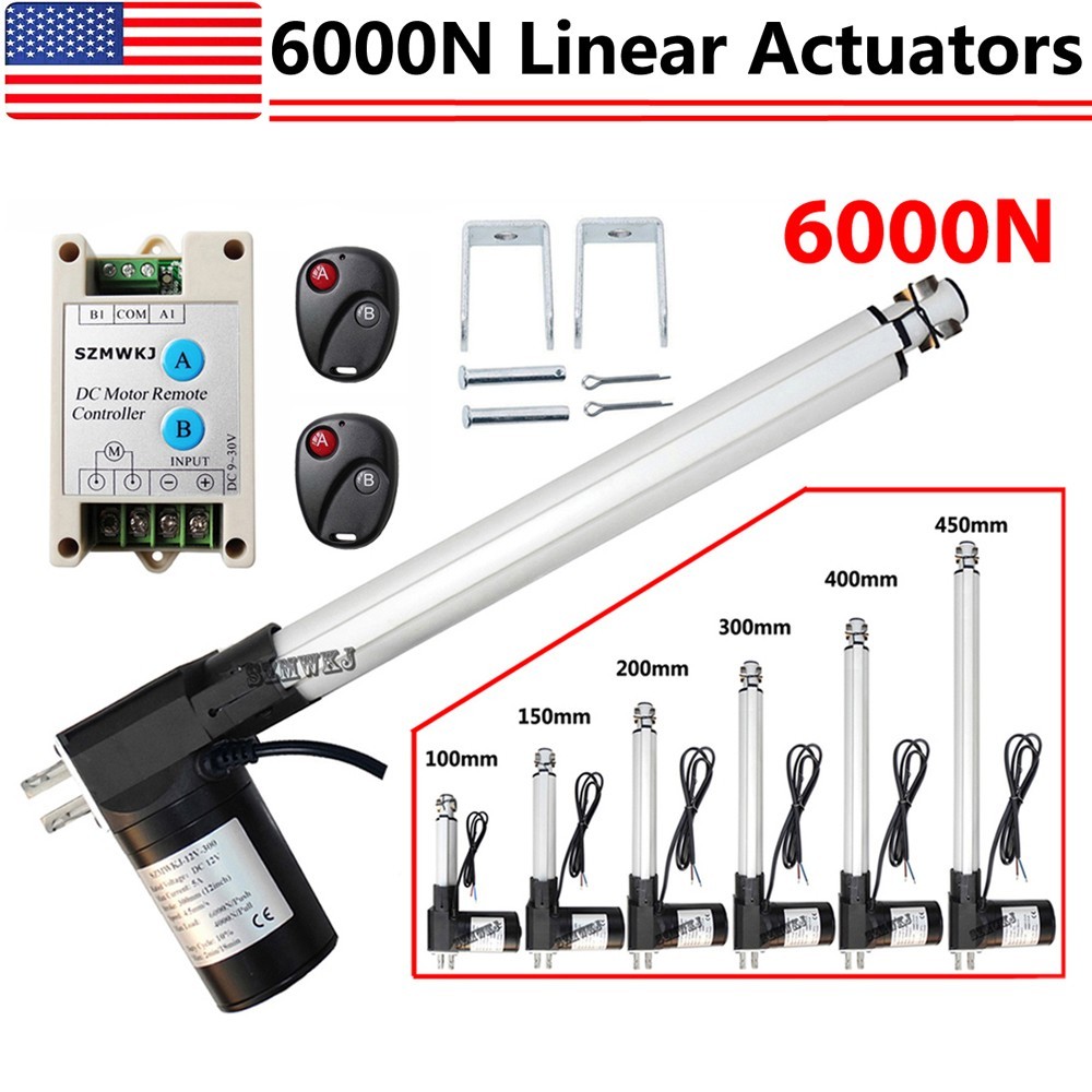 Linear Actuator 6000N/1320lbs 12V DC Electric Motor Auto Window Lift Sofa Bed IG