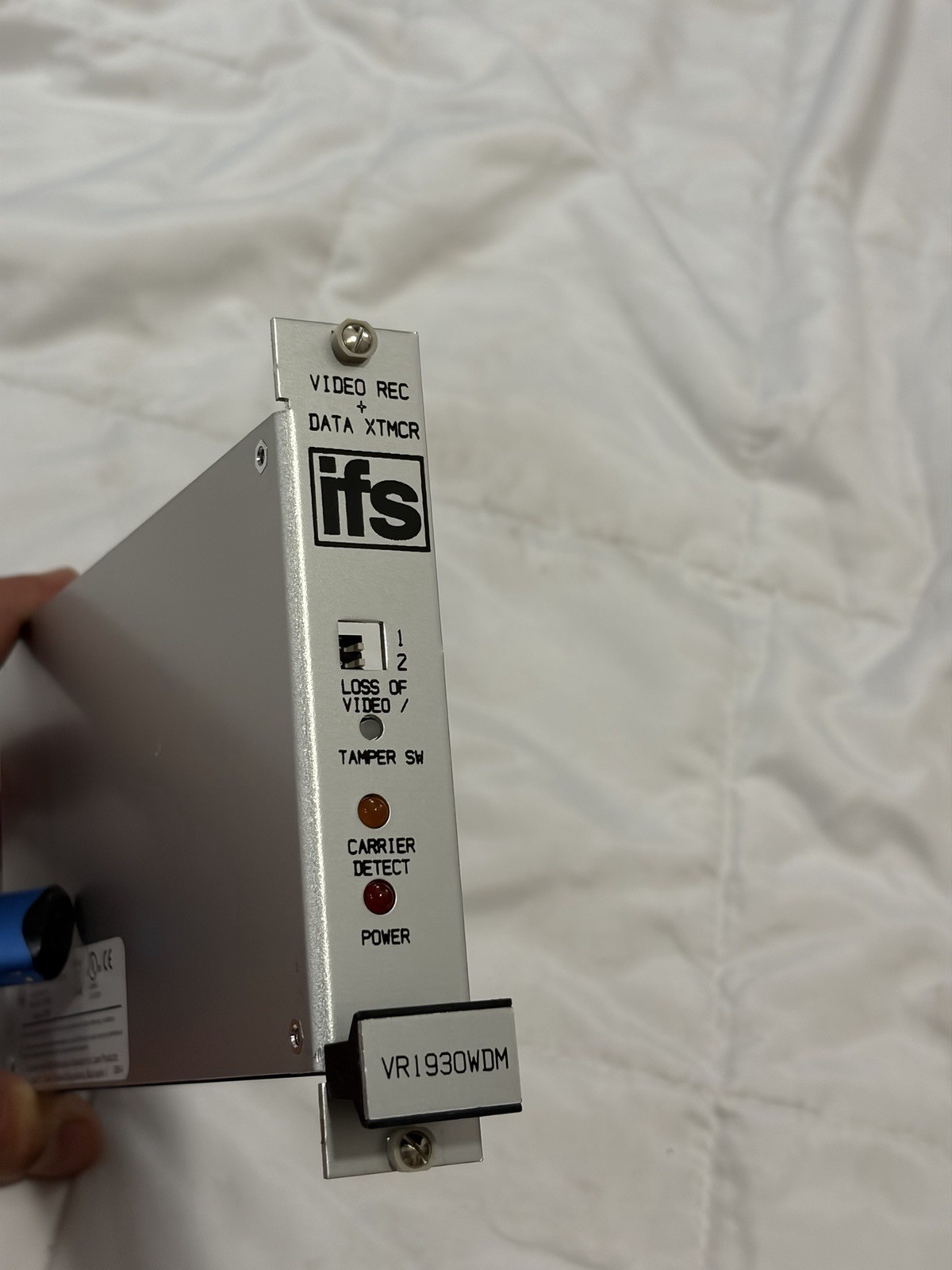 GE Security VR1930WDM-R3 Video Receiver Data Transceiver IFS Fiber Module