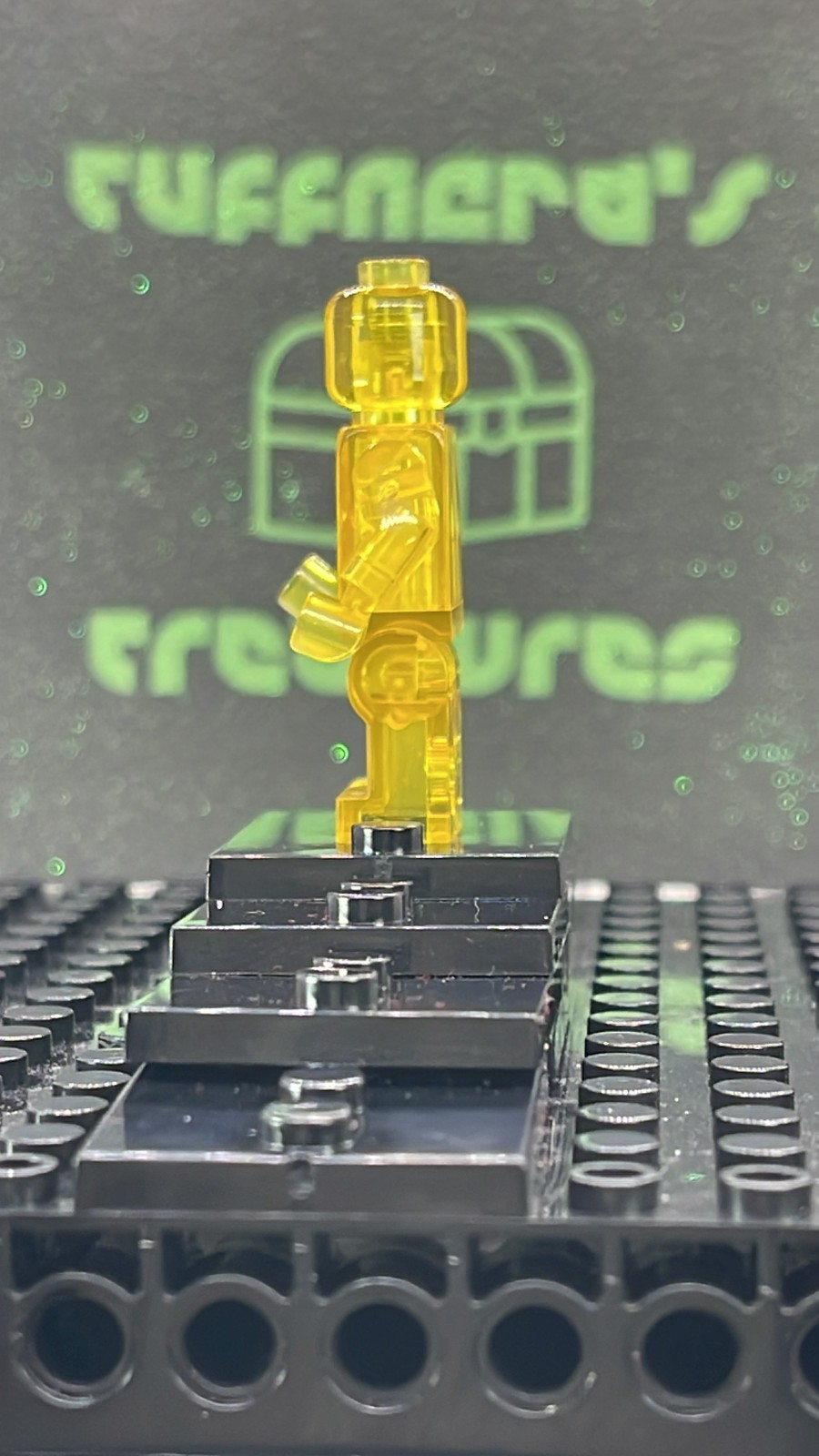 CUSTOM BLANK MOC TRANSPARENTYELLOW MINIFIG