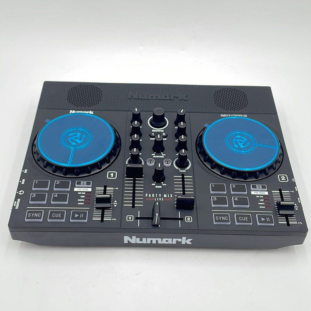 Numark Party Mix Live DJ Controller with Speakers Lights 2 Decks Mixer