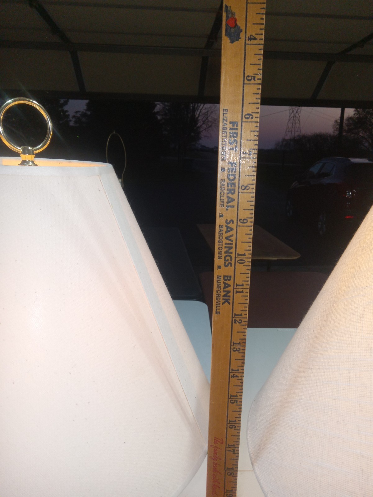 31"H solid brass lamp vintage electric tall heavy