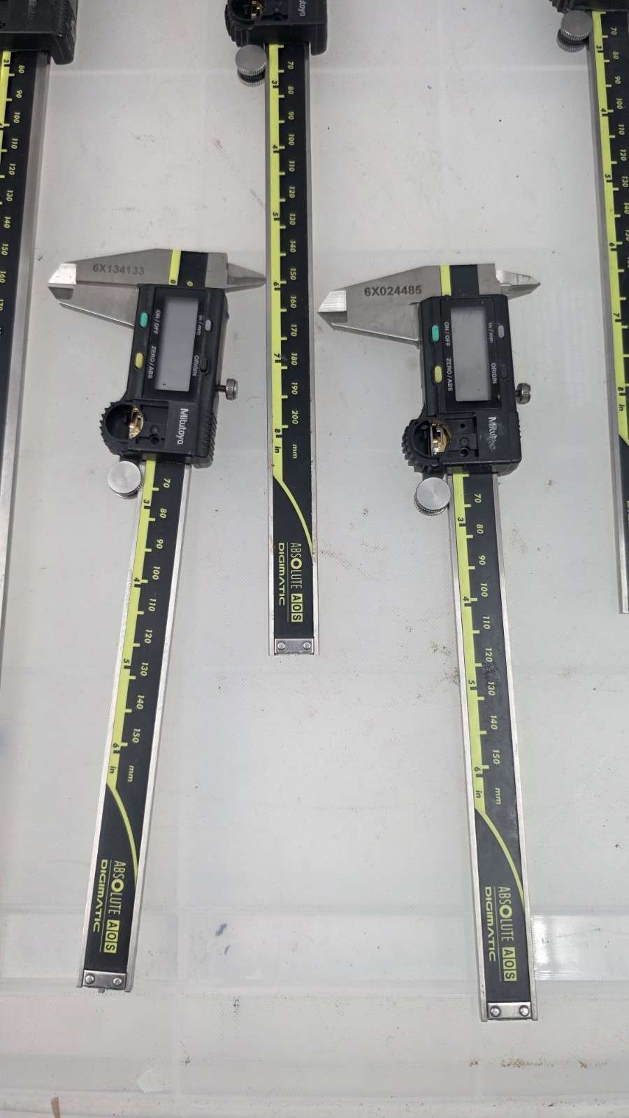 set Mitutoyo Absolute Digimatic Caliper aos Untested