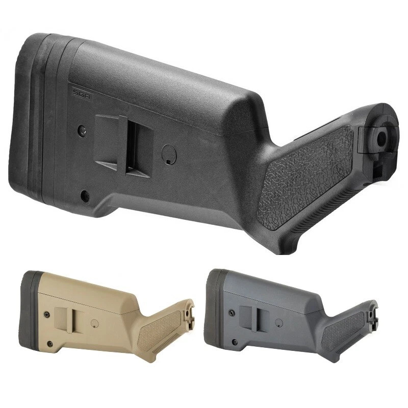 Magpul SGA Stock For Mossberg 500/590/590A1 Fixed Buttstock Black - MAG490BLK